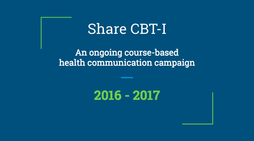 Share CBT-I and other GMU pilots